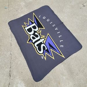 Louisville Bats Logo Fleece Blanket